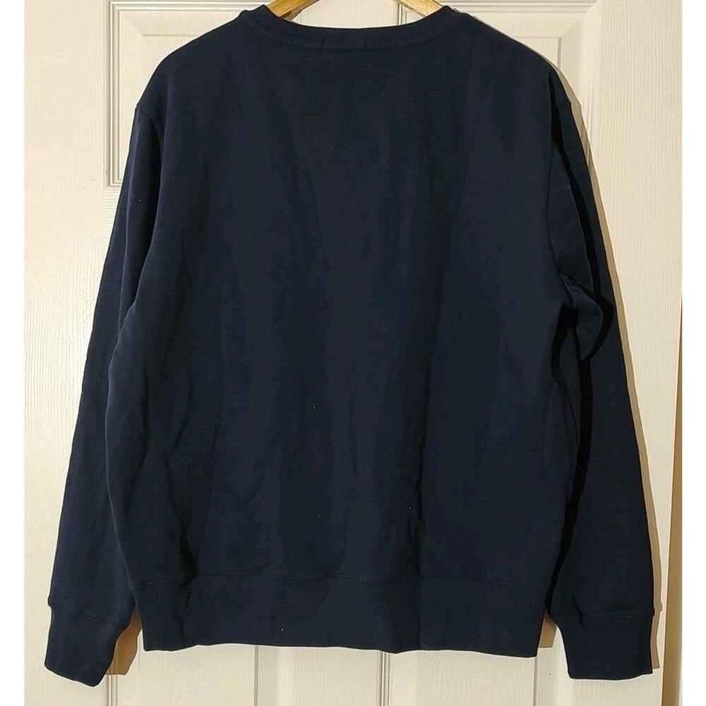 Men's Polo Ralph Lauren Sweatshirt Blue Big Pony Fleece Crewneck - Large NWT - Picture 4 of 4